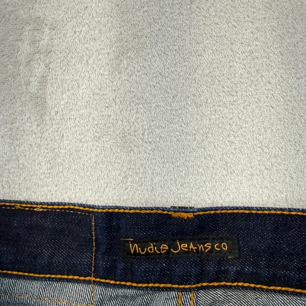 Nudie Jeans Mens 26x30 Blue Thin Finn‎ Dry Flat Selvage Indigo Wash Slim Preppy